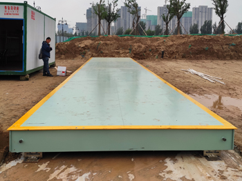 河南（中牟）谷得景觀100噸電子地磅施工案例