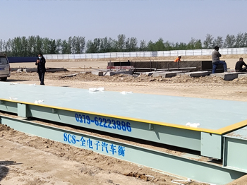 虞城至夏邑快速通道150噸鋼基礎地磅