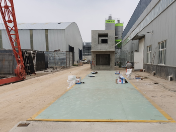 濮陽天工新型建材公司200噸地磅