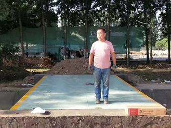 焦作沁陽(yáng)李橋村農(nóng)業(yè)合作社100噸地磅