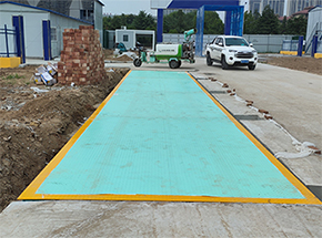 河南銘宇市政園林工司承建周口扶溝建筑工地項目100噸地磅