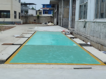 信陽市光山白鯊針布有限公司100噸地磅