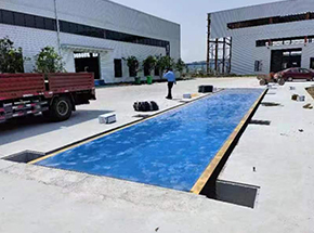 駐馬店新蔡奧田機(jī)械100噸地磅